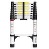 BOCOM 10.5 FT Aluminum Telescoping Ladder, Lightweight Multi-Purpose Collapsible Extension