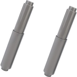 Toilet Paper Holder Roller 2pcs Gray Color Plastic Toilet Tissue Flexible Holder Replacement Bathroom Plastic Spring Loaded Insert Spindle