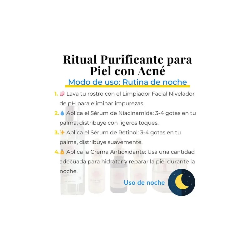 Kit Purificante Acné Lilo Skincare Niacinamida Y Retinol