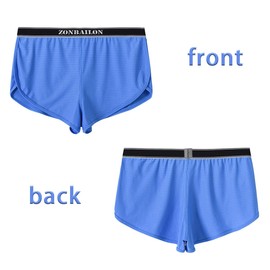 HASWECHYS - Calzoncillos tipo calzones para hombre con abertura lateral, sin forro interior, malla transpirable, 1*Azul, 3X-Large