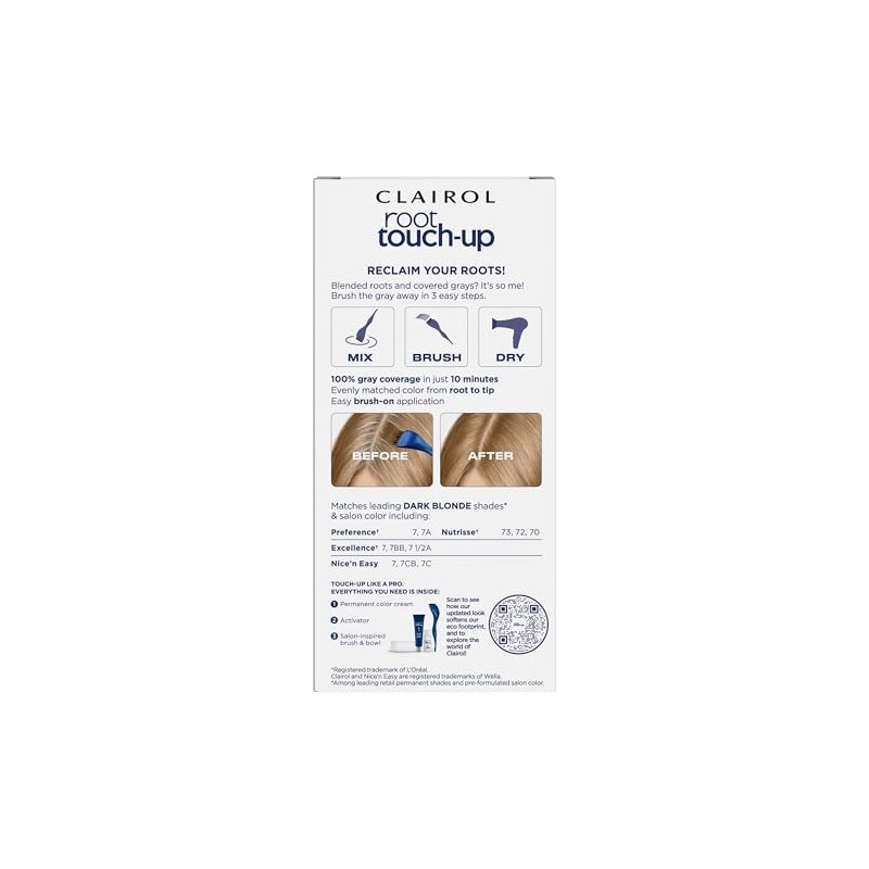 Clairol Root Touch-up, 7 Dark Blonde, 2 Count