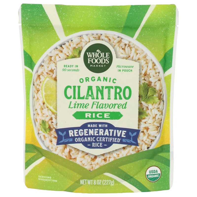 WHOLE FOODS MARKET Organic 90 Second Cilantro Lime Rice, 8