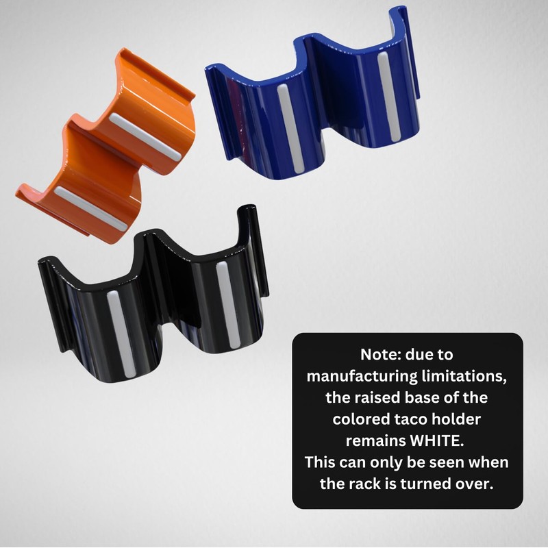 Ceramic Taco Holder (Green - 2 Pack, Taco Shells -