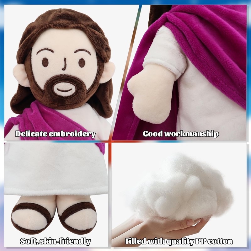 Yelakey 13" Jesus Plush Jesus Stuffed Doll Religious Easter Gifts