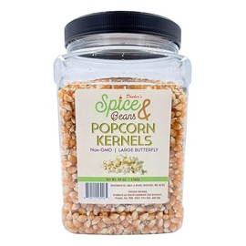 Popcorn Kernels by Dasher's Spice & Beans | Non-GMO | Large Butterfly Kernels | 48 oz.