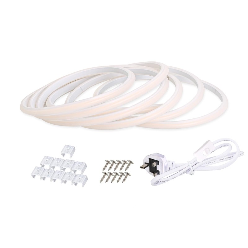 pcningled COB Cuttable LED Strip 2M (6.6ft) IP67 Waterproof AC10W