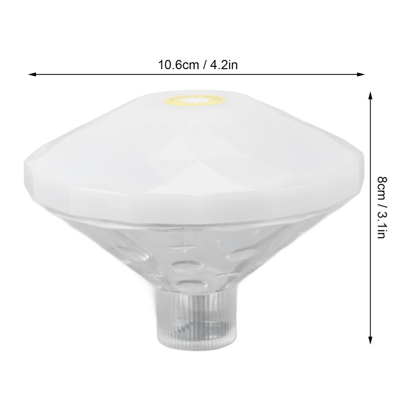 Swimming Pool Light Diamond Shaped Color Changing Battery Powered Pool