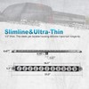 Partsam 2pcs 15" inch Clear Lens Red 11 LED Flange
