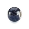 Trollbeads Round Blue Goldstone Glass Bead TGLBE-20397