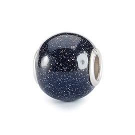 Trollbeads Round Blue Goldstone Glass Bead TGLBE-20397