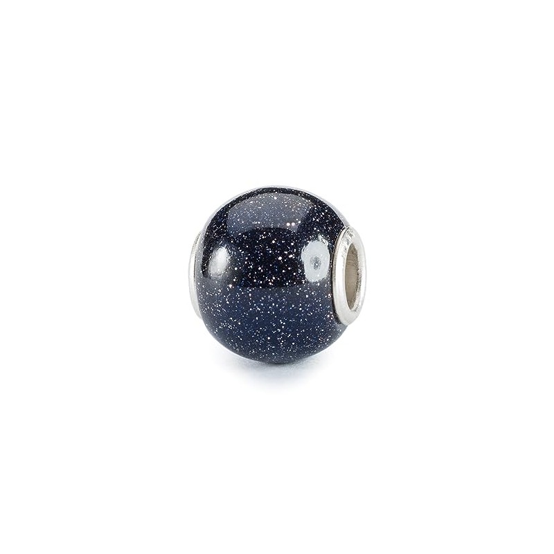 Trollbeads Round Blue Goldstone Glass Bead TGLBE-20397