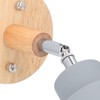 Wall Sconces Modern Minimalist Style Wood Art Decorative Grey Wall
