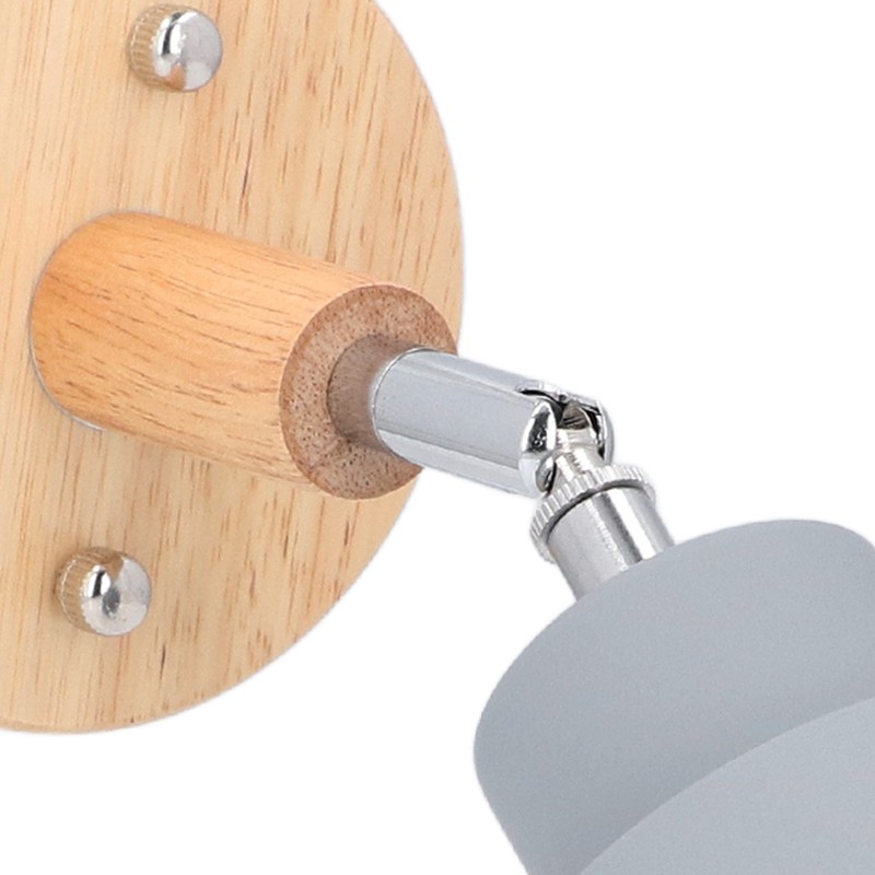 Wall Sconces Modern Minimalist Style Wood Art Decorative Grey Wall