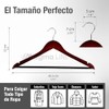 MAGMALIFE 20 Ganchos para Ropa de Madera: Gancho Giratorio de