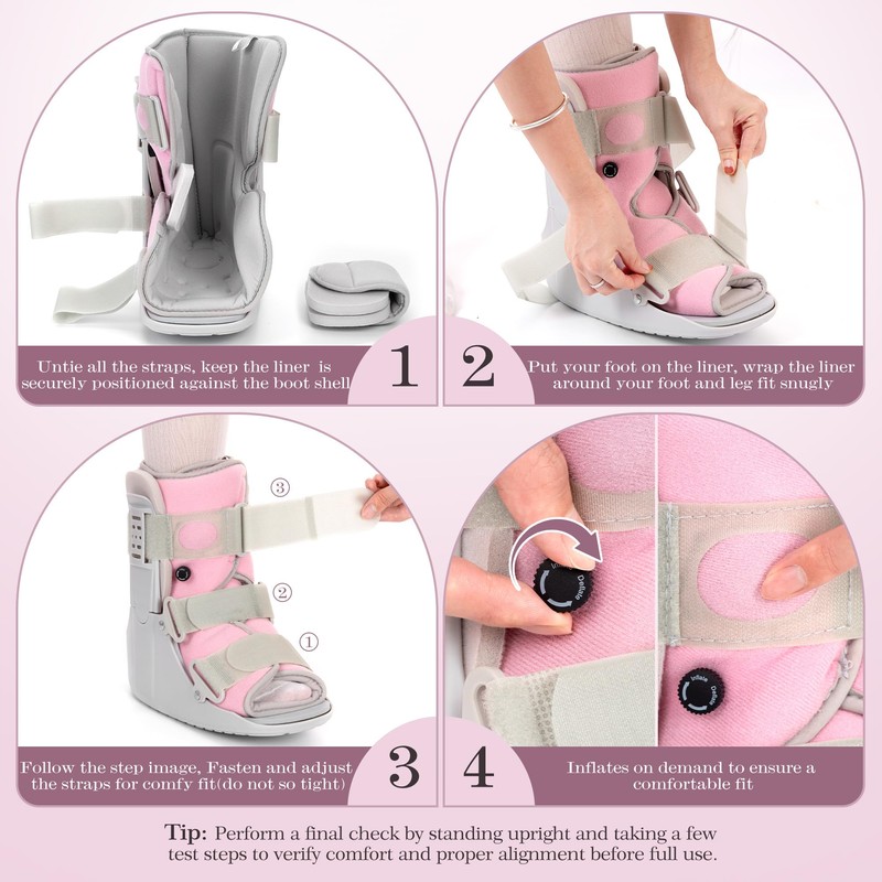 Jewlri Walking Boot for Broken Foot, Air Cam Walker Boot