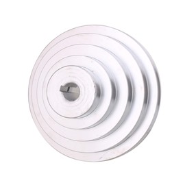 18 mm Bore 54 mm - 150 mm Outer Diameter Aluminium 5 Slot A Type V-shaped Pagoda Pulley 5 Step Pulley Belt 12.7 mm Belt Width
