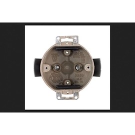 Allied Moulded FiberglasBox 2-1/4 in. Round Fiberglass 1 gang Outlet Box Beige/Tan