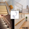 TERF® Set of 4 Heavy Duty White Stair Handrail Brackets
