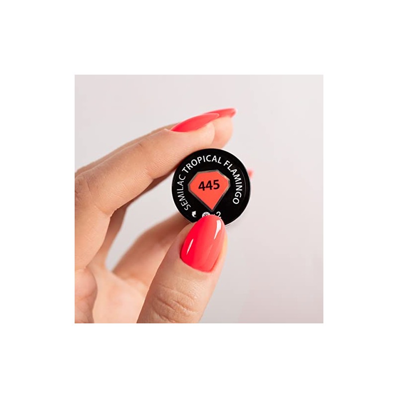 Semilac UV Nagellack Hybrid 445 Tropical Flamingo 7 ml