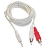 CablesOnline 6ft 3.5mm Stereo Male Plug to 2-RCA Male Audio