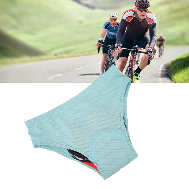 Men Cycling Underwear Silicone Padded Breathable Quick Dry Elastic Biking