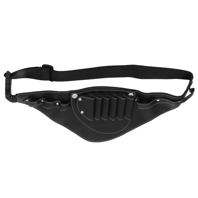 PU Leather Scissors Waist Bag 2 Layers Portable Scissors Holder