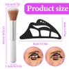 IKOPFLN Eyeshadow Stencil, Pack of 3 Eyeshadow Tools, Eyeshadow Applicator,