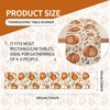 Pumpkins Eucalyptus Leaves Fall Table Runner Thanksgiving Table Runner Autumn