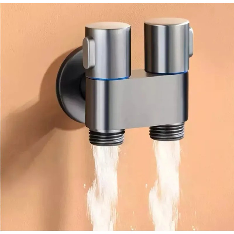 Llave De Doble Ángulo, Grifo De Inodoro De Doble Salida