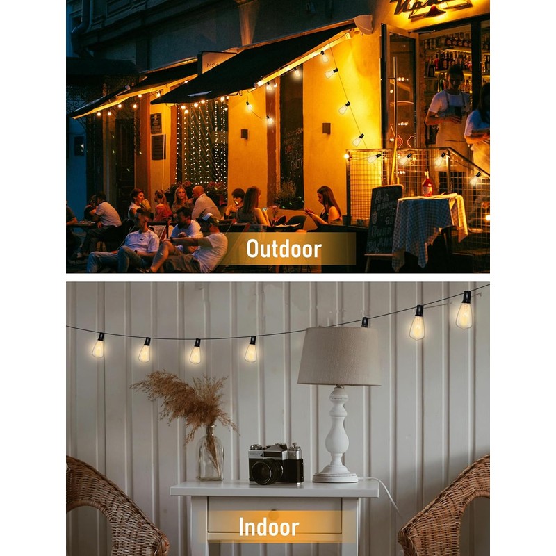 10-Pack ST35 Light Bulbs Replacement Edison Clear Bulbs -5 Watts