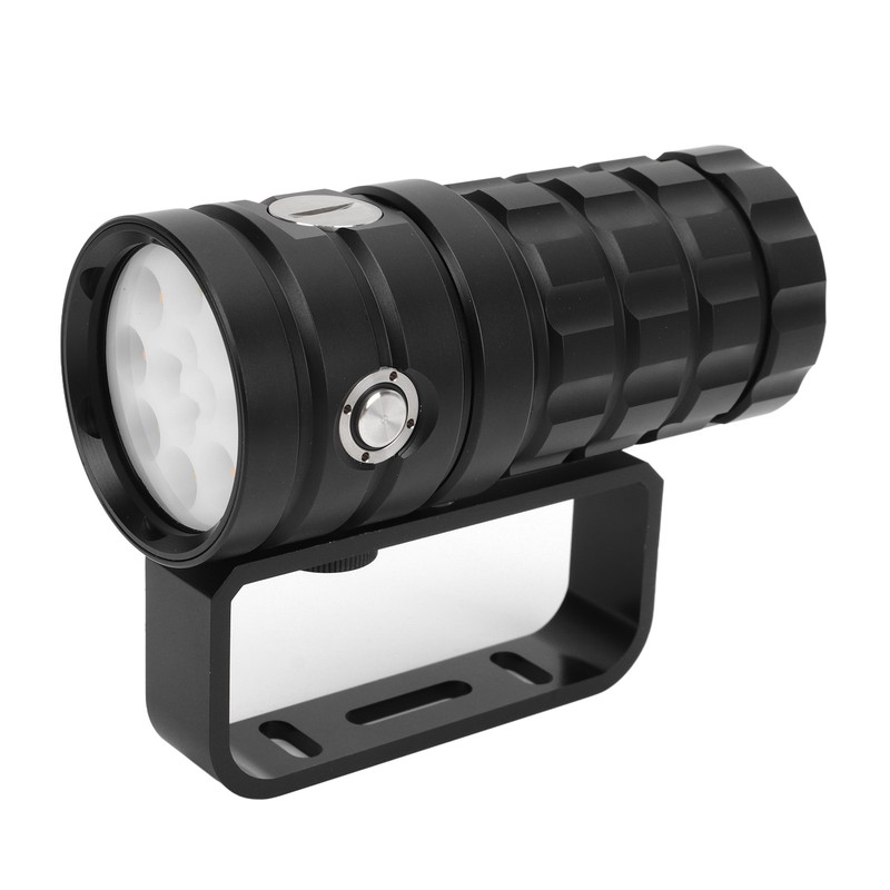 Diving Flashlight Super Bright Flashlight 18000LM Aluminum Alloy IPX8 Waterproof