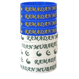 Islamic Gifts 123 Ramadan Wristbands[12 Pack] Ramadan Kids Favors Ramadan Mubarak Ramadan Toy Ramadan Mubarak Decoration Eid Gift Muslim Kids Gifts
