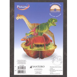 Santoro Pirouettes Dinosaurs 3D Pop Up Card (PS063)