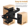 WRINGKIT Heavy Duty Gate Latches for Wooden Fences, Post Mount