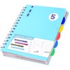 FLYING EAGLE 5 Subject Notebook Wide Ruled Spiral Notebook, 204