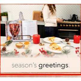 Willow & Croft Premium Cook Book Stand. Farmhouse Cutting Board Stand Cookbook Holder, Recipe Book Holder. Distressed Cookbook Stand for Kitchen Counter. Rustic Home Decor, Adjustable Display Stand.