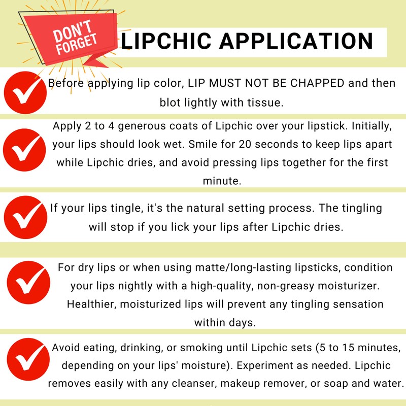 Ella International Lip Chic – 12-Pack All-Day Lipstick Sealer, Smudge-Proof