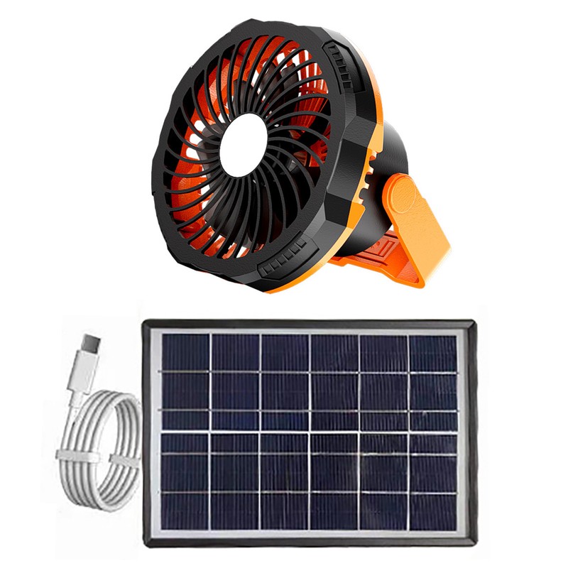 Solar Fan USB Charging LED Light Solar Powered Panel Fan