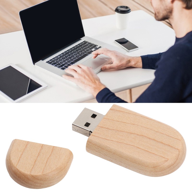 Wooden USB Stick Waterproof Anti Static Anti Magnetic USB Flash