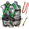 Palmer Safety Fall Protection Full Body 5 point Harness, Padded