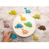 Handstand Kitchen Dinosaur Buddies T-Rex and Stegasaurus Shaped Silicone Cupcake