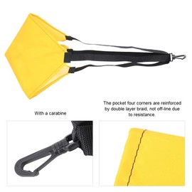 plplaaoo Swimming Resistance Belt, Swimming Parachute, Parachute for Speed Training, Swimming Trainer, Swimming Power Training Strap, Resistance Belt with Mesh Pocket (Yellow), Swimming Resistance