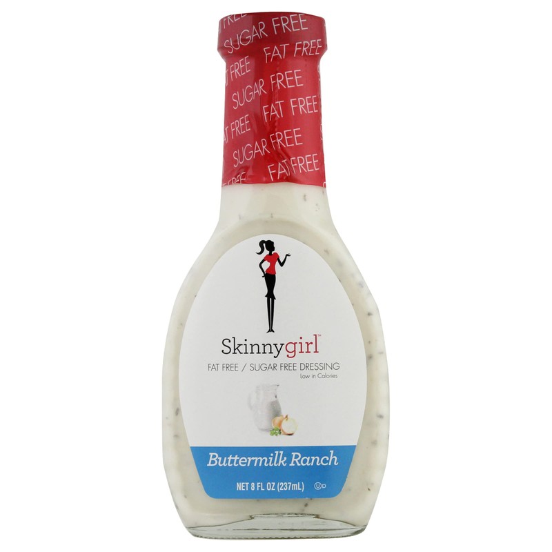 Skinnygirl Aderezo para ensaladas sin azúcar, sin grasa, rancho de