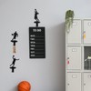 Zonon 6 Set Basketball Players Dunk Silhouette Coat Hooks with