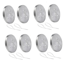 Nayciiy Pool Skimmer Weight Zinc Anode Plate with Plastic Ties Zinc Plate Into Your Skimmer Basket Skimmer Deck Cover Plate Anti Corrosion and Electrolysis (8)