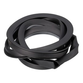 sourcing map U Channel Edge Trim, 4.9ft Length Rubber Guard Seal Strip Edge Protector Flat Fit for 11.5-12mm Edge, (5/8" W x 9/16" H) Black