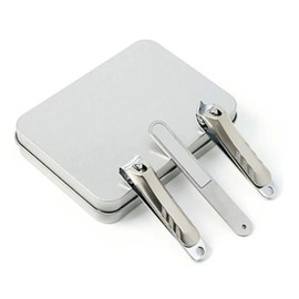 [SS62]Nail clippers trimmer organizing set silver trimming toenails / [에스에스62]손톱깎이 트리머 정리 세트 실버 다듬기 발톱