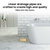 DLONE Square Shower Drain | 6 Inch Brushed Gold AISI
