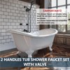 Aolemi 2 Handles Tub Shower Faucet Set with Valve Bathtub
