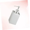 KONTONTY Stainless Steel Square Soap Dispenser Elegant Lotion Pump for